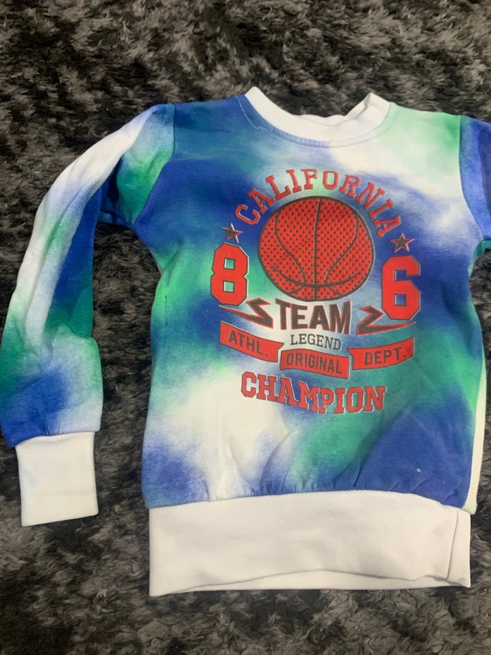 Erkek Çocuk Renkli Batik Sweatshirt - Görsel 2