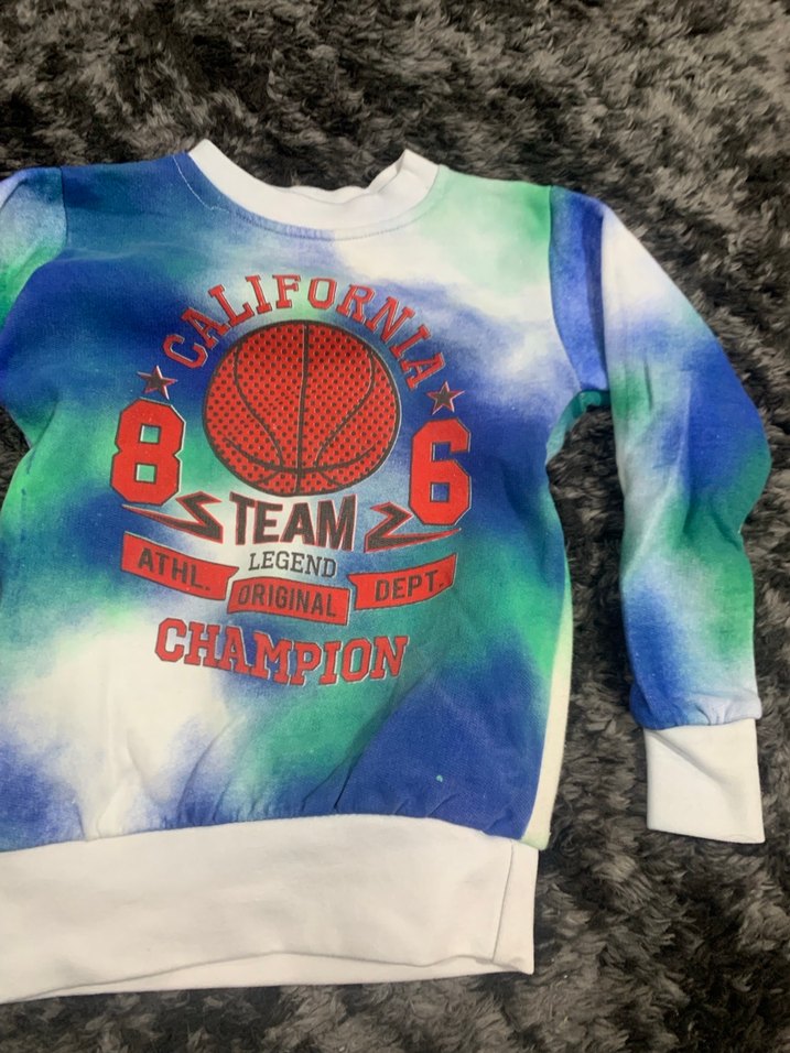 Erkek Çocuk Renkli Batik Sweatshirt - Görsel 3