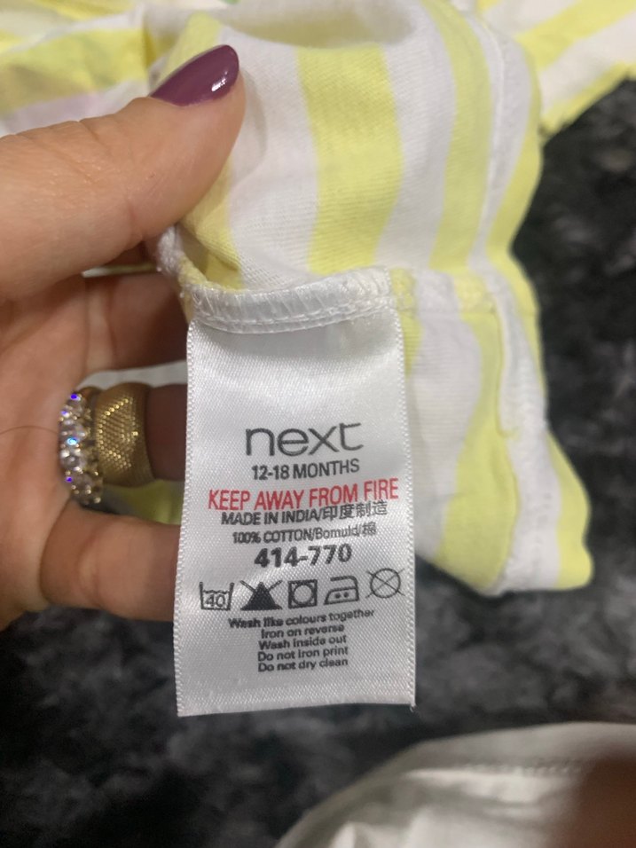 Kız Çocuk Renkli Baskılı Kısa Kollu Tişört - Görsel 5