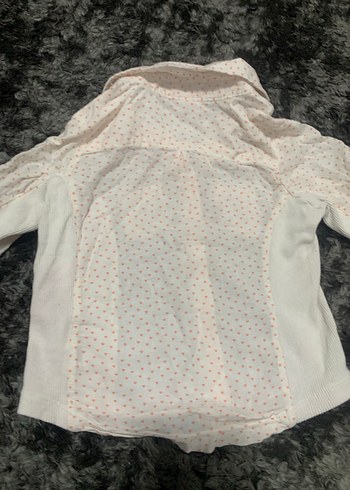 Kız Çocuk Beyaz Pamuklu Gömlek - Görsel 7