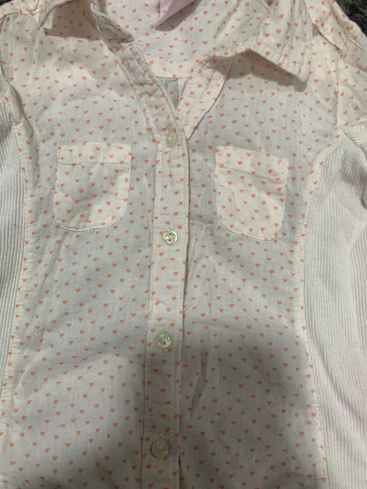 Kız Çocuk Beyaz Pamuklu Gömlek - Görsel 2