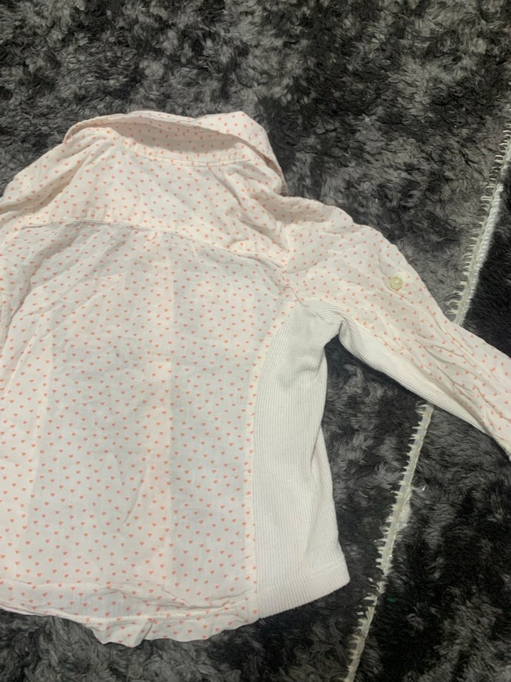 Kız Çocuk Beyaz Pamuklu Gömlek - Görsel 5