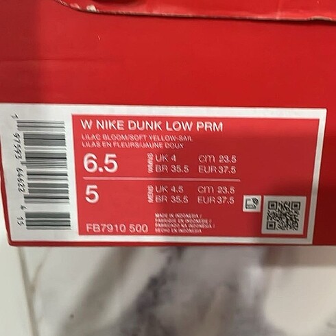 37,5 Beden Nike dunk low premium 37.5
