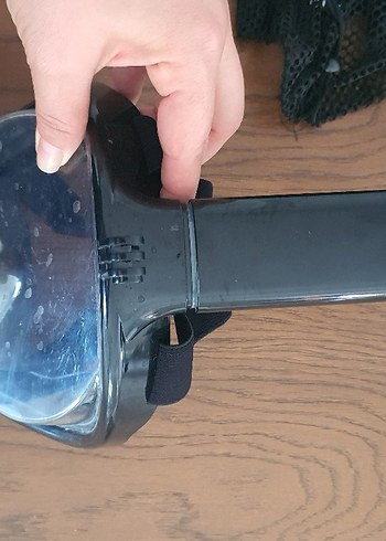 Volt Siyah Tam Yüz Yüzme Maskesi Velcro - Görsel 5