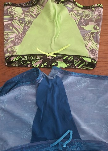 Erkek Çocuk Renkli Baskılı ve Mavi Mayo - Görsel 6