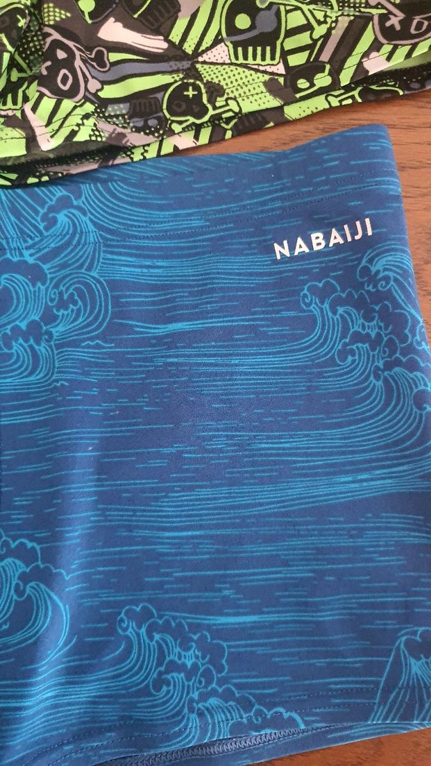 Erkek Çocuk Renkli Baskılı ve Mavi Mayo - Görsel 2