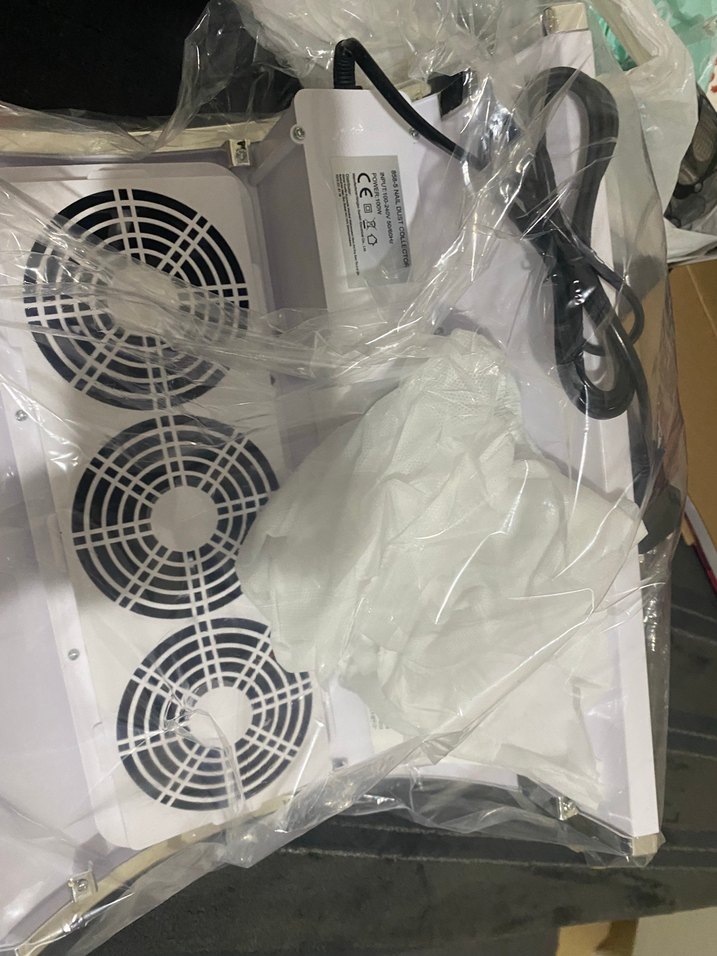 858-5 Gri Beyaz Tırnak Toz Toplayıcı - Görsel 3