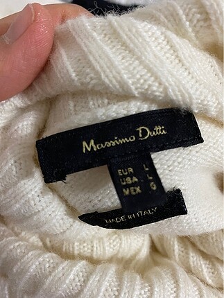 Massimo Dutti Balıkçı Yaka Kazak Krem