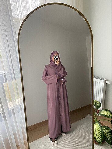 universal Beden Gül Kurusu Abaya Model