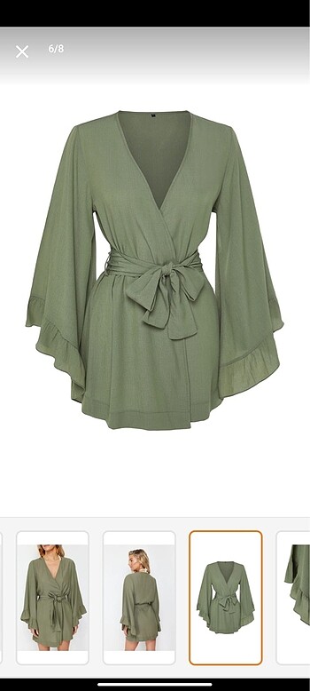 Haki kimono trendyolmilla