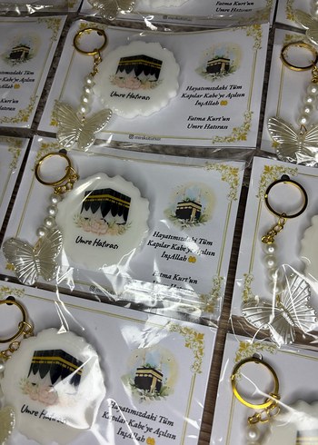 Umre Hatırası Anahtarlık magnet paketi - Görsel 2