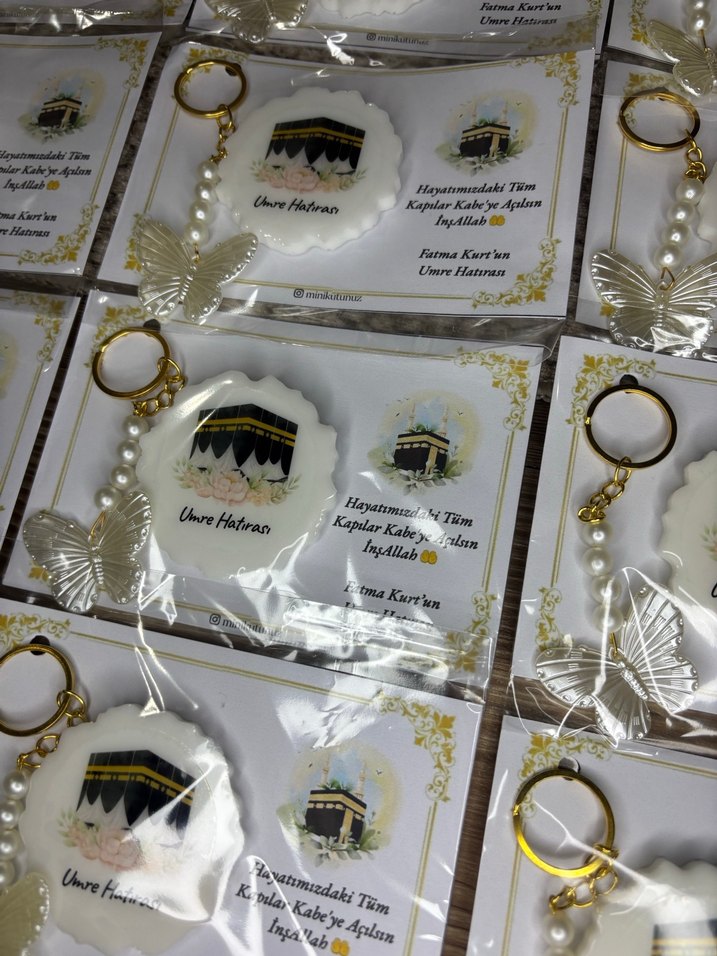 Umre Hatırası Anahtarlık magnet paketi - Görsel 2