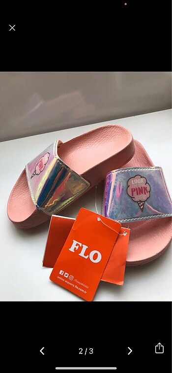 Flo Ayakkabı Flo kız cocuk terlik 26 numara