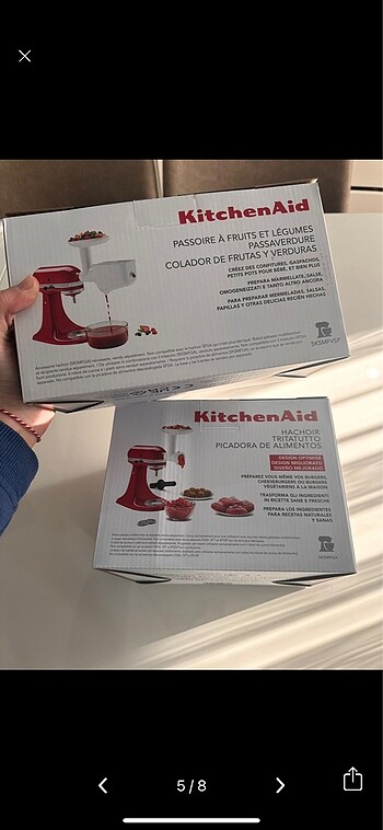 Kitchenaid Kıyma ve püre yapma aparatı
