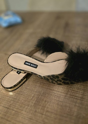 Nine West Nine West Kahverengi Kürklü Stiletto Terlik