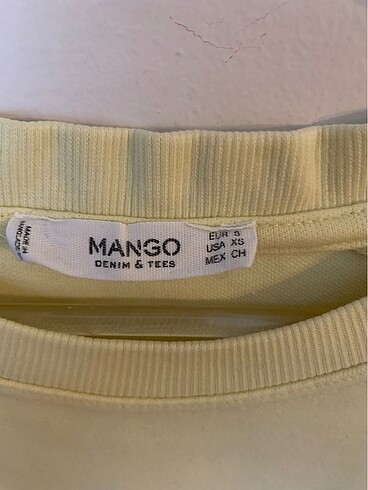 Mango Mango Sarı Sweat