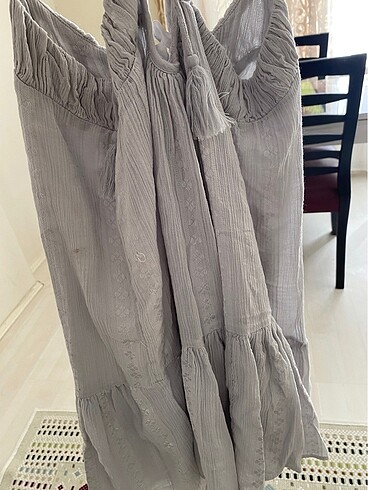s Beden gri Renk #mango#zara#elbise