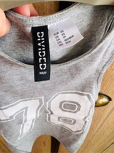 xs Beden gri Renk H&M basic crop