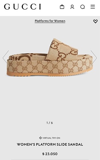 Gucci GUCCİ PLATFORM TERLİK İTHAL KALİTE