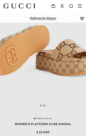 41 Beden GUCCİ Platform Terlik İthal Kalite 2025