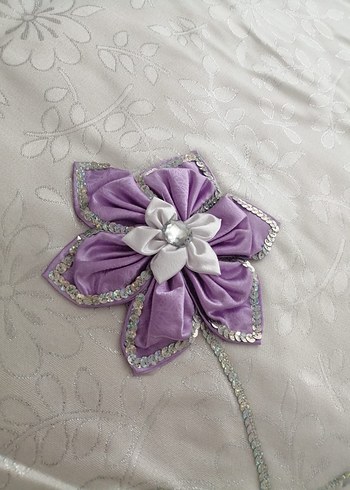 Mor Nakışlı Pastel Yatak Örtüsü - Görsel 7