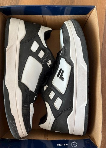 Beyaz Siyah Blok Topuklu Kadın Spor Ayakkabı - Görsel 3