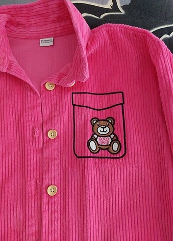 10 Yaş Beden pembe Renk Yeni Kiz cocuk gomlek