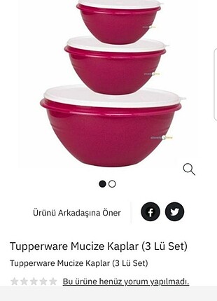  Beden bordo Renk Tupperware 3 lü mucize kaplar