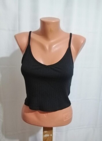 s Beden H&M MARKA İNCE ASKILI CROP 