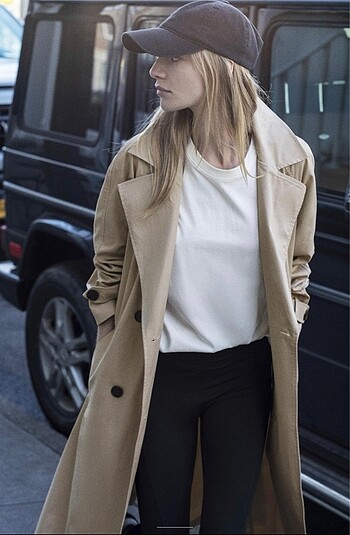 Zara Zara kemerli klasik trençkot