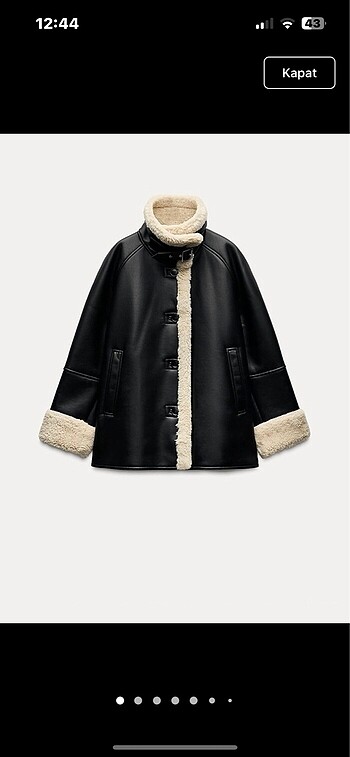 Zara Zw collection kalın kaban