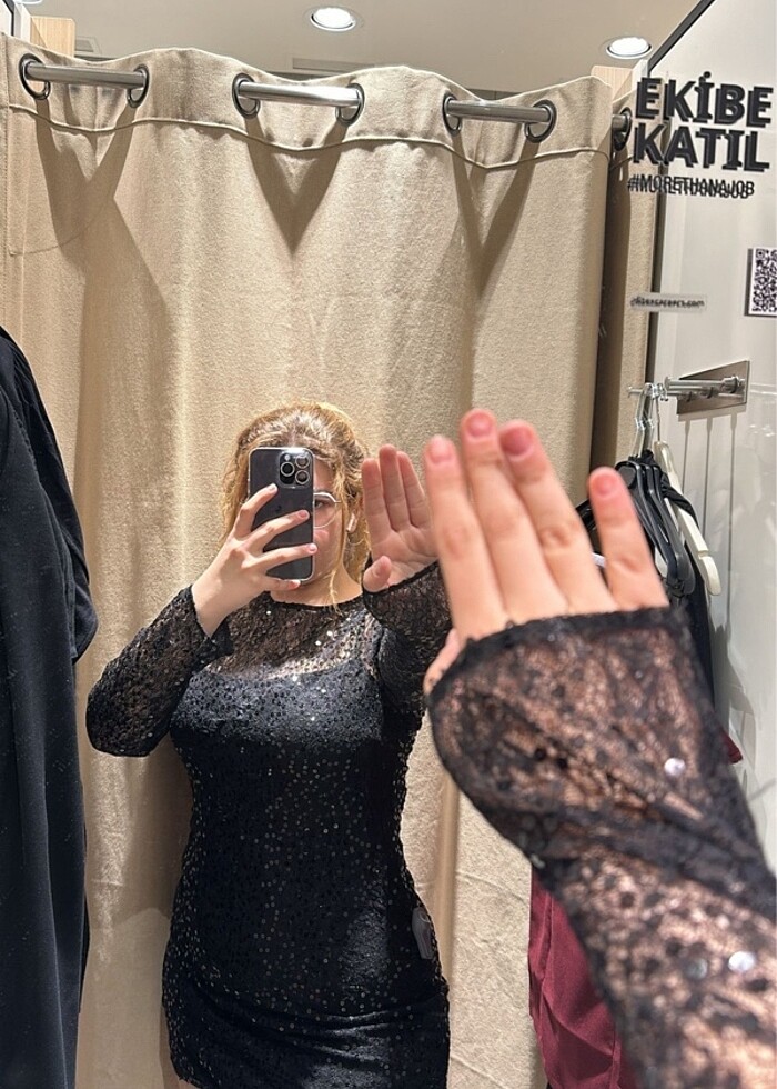 Stradivarius dantel elbise - Görsel 2