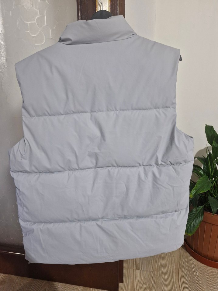 Gri Erkek Fermuarlı Yelek - Görsel 2