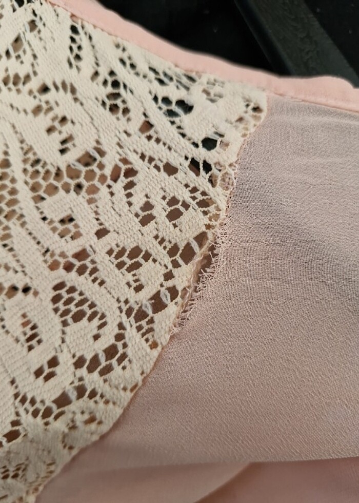 Zara dantelli bluz - Görsel 4