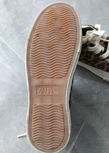 ZARA Leopar Desenli Kadın Spor Ayakkabı - Görsel 3