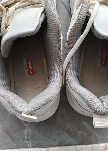 Beyaz Platform Topuklu Kadın Spor Ayakkabı - Görsel 3