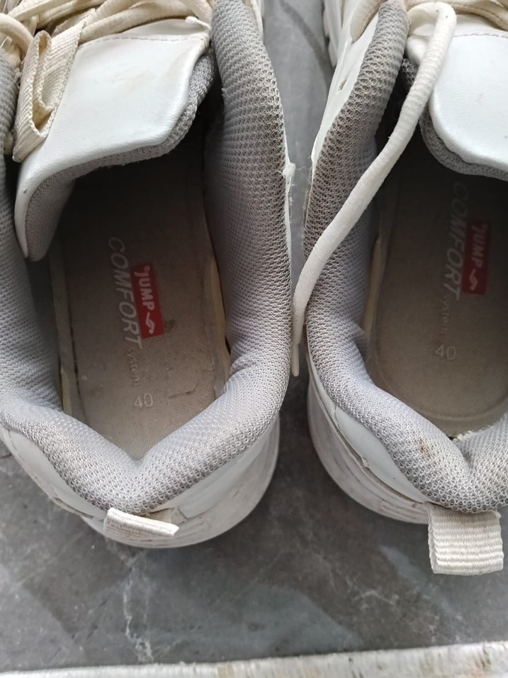 Beyaz Platform Topuklu Kadın Spor Ayakkabı - Görsel 3