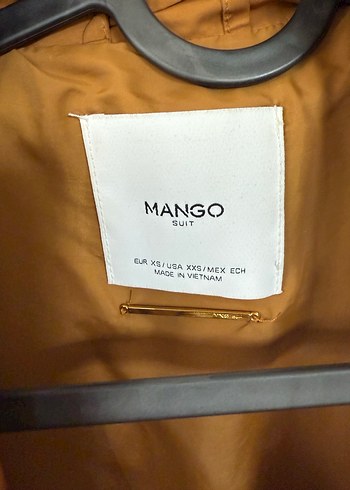 s Beden Mango ceket yağmurluk