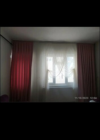 Pembe kadife fon perde çocuk,yatak, oturma odasi