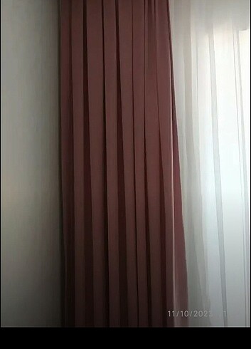 Linens Pembe kadife fon perde çocuk,yatak, oturma odasi