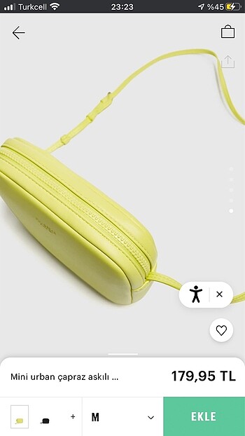  Beden Pullbear etiketli çanta