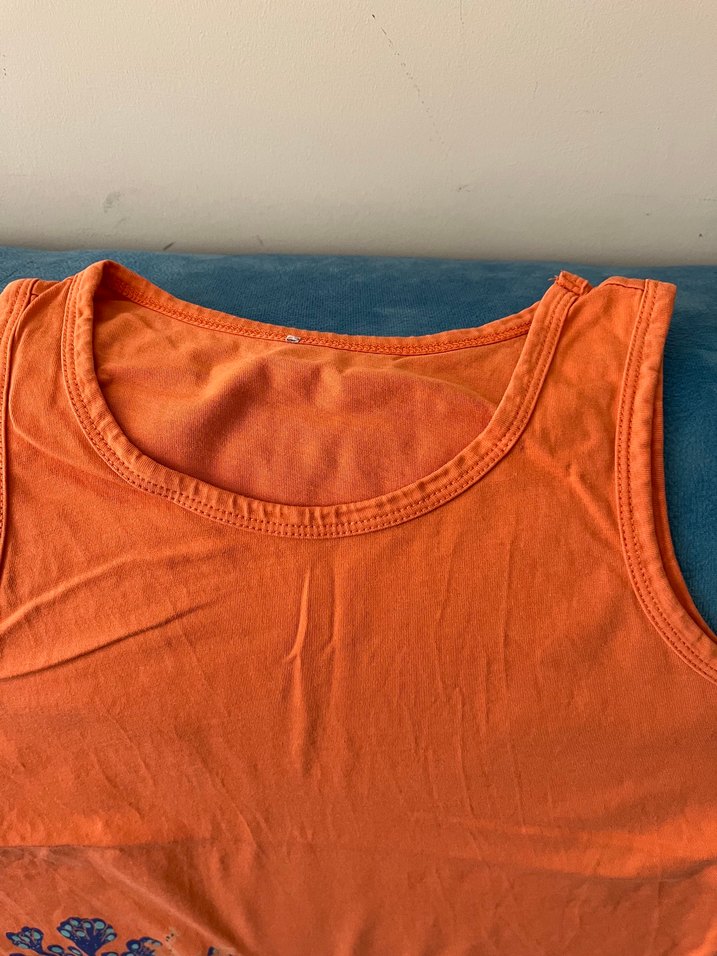 Turuncu Baskılı Çocuk Atlet - Görsel 3