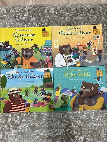 Hikaye kitabı, etkinlik kitabı, minik ayıcıklar