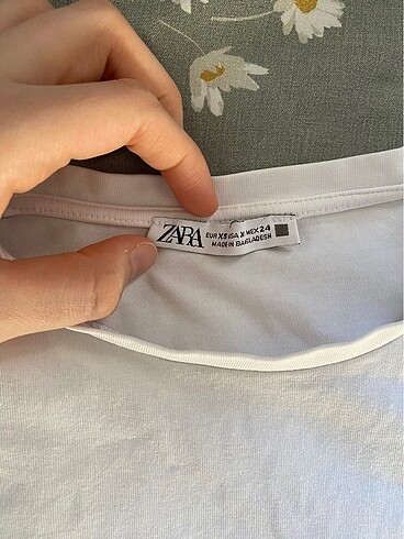 Zara Zara beyaz crop