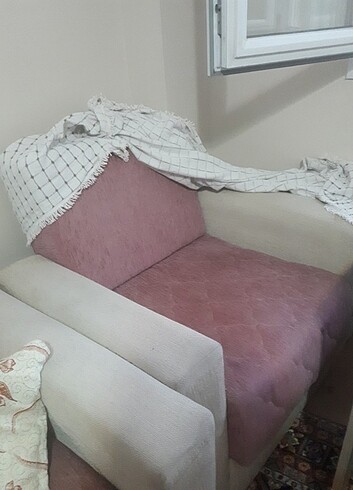 Beden mor Renk Acil Satılık çekyat takımı
