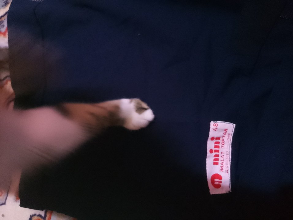 Erkek Lacivert Fermuarlı pantolon etek - Görsel 3