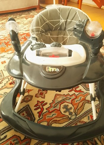 Gri ve Camel Renkli Bebek Yürüteci - Görsel 4