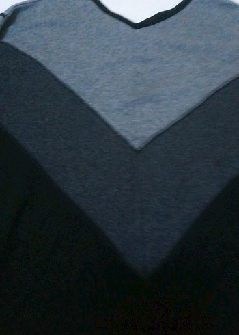 Düğmeli Gri Uzun Kollu Kadın Kazak - Görsel 2