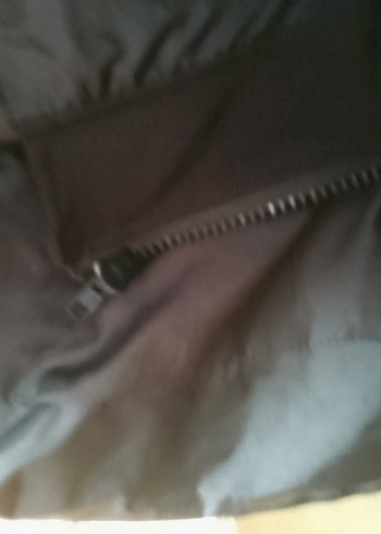 Kemer Detaylı Kırmızı Siyah Biker Ceket - Görsel 10