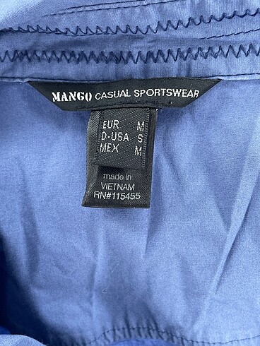 m Beden mavi Renk Mango Gömlek %70 İndirimli.